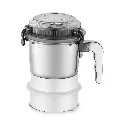Sujata 500ml Stainless Steel Chutney Jar with Lid Lock | Fits All Sujata 900W Mixer Grinder Models (White)